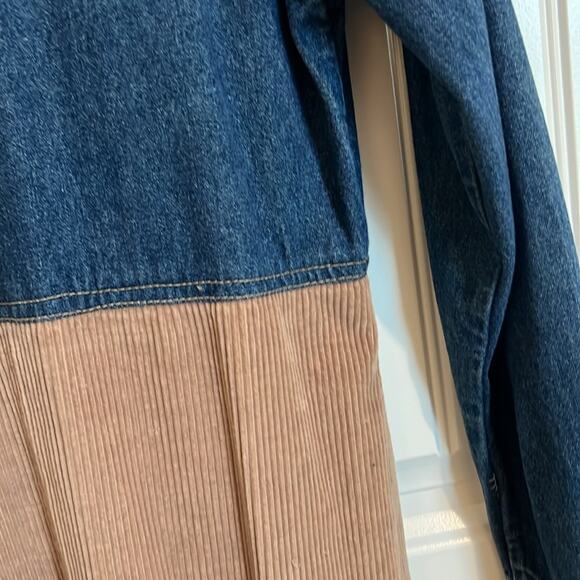 VTG Studio Wear Jean Jumper Women’s Denim Maxi Dress Small S Corduroy Cowgirl - Picture 12 of 16